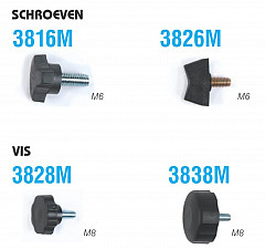 Fix-2 Ersatzschraube M6 Type: 3816M