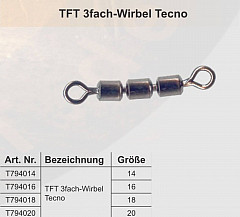 TFT 3-fach Wirbel Tecno Größe #18 10pcs