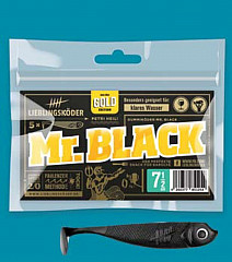 Lieblingsköder Shad -75mm #Mister Black