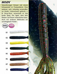 Hart Fransenköder Hody 110mm Farbe 15