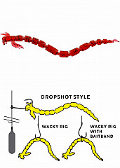 Westin BloodTeez Worm #55mm #Bloodworm