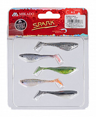 Mikado Softbait Shad #Spark #5.5cm_Set