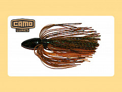 Camo Skirted Bullet Weight Green Craw 28