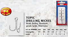 ZEBCO Drillinge Topic Nickel 6/0 2St.