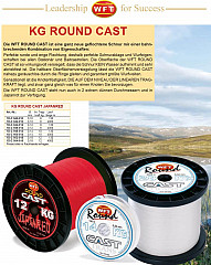 WFT Schnur 8kg Cast Round JR ab 100m