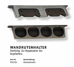 Zebco Universal Wandrutenhalter 4-fach